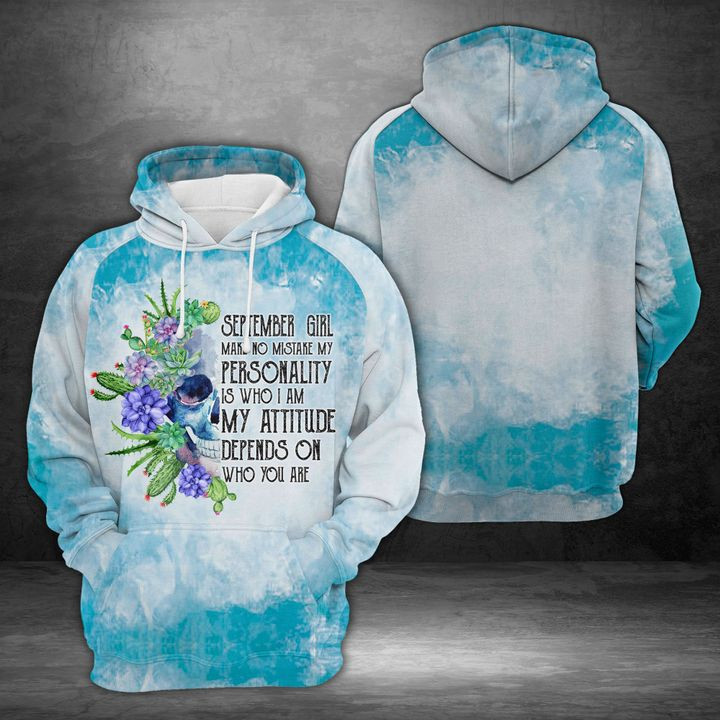 September Girl 3D All Over Print Hoodie, Zip Hoodie
