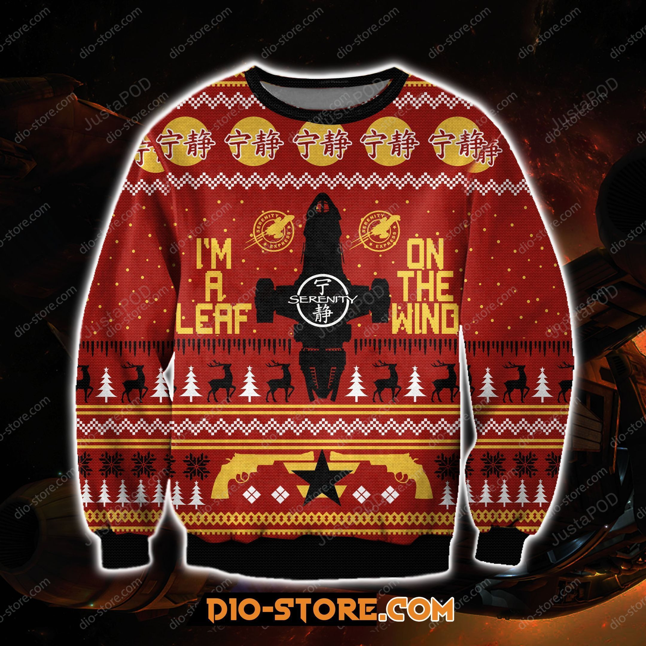Serenity Firefly Ugly Christmas Sweater Adult 3D Funny Matching for family
