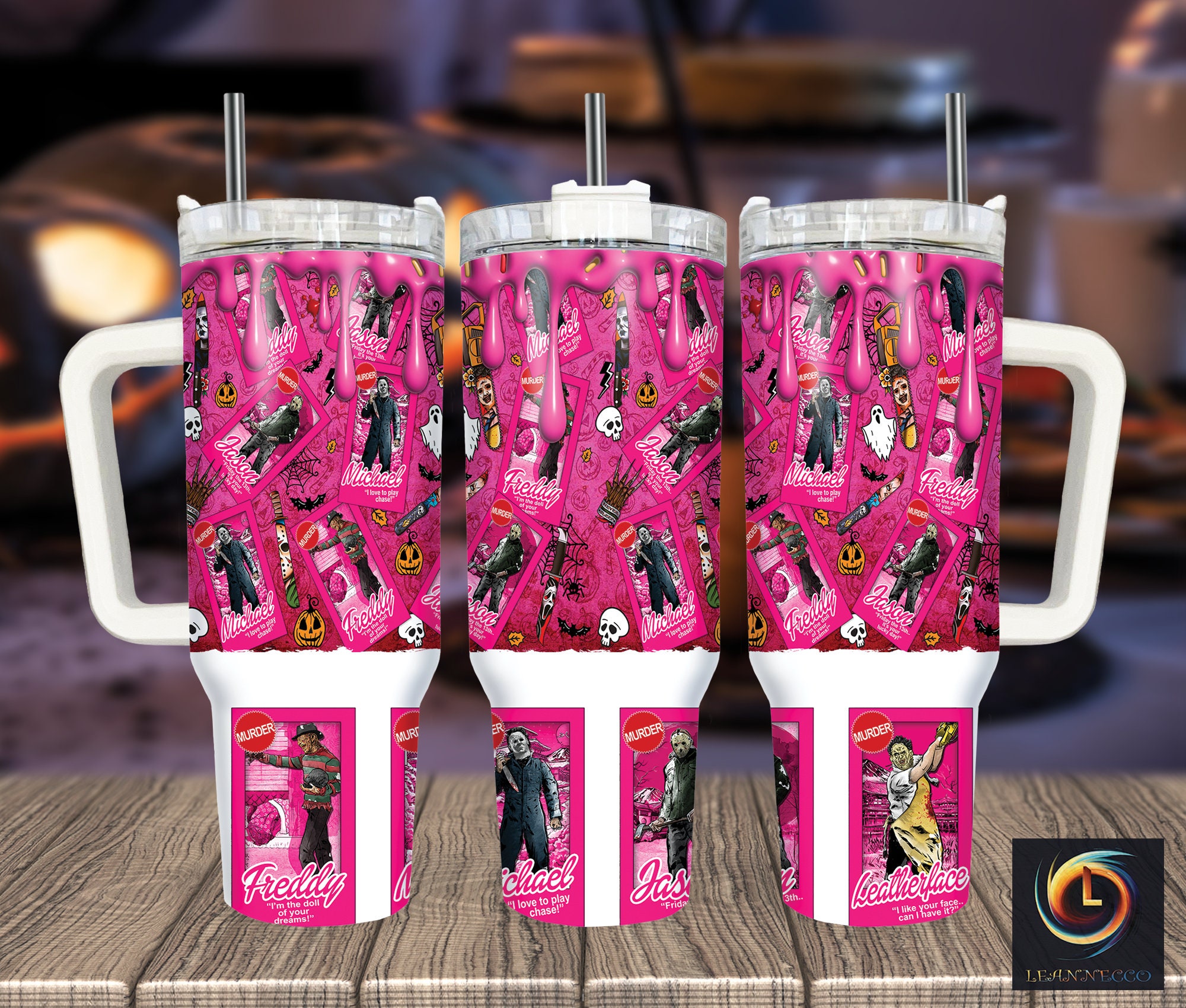 Serial Killers Horror Characters Movies Custom Stanley Cup 40 oz 30 oz Tumbler With HandleTVC230101