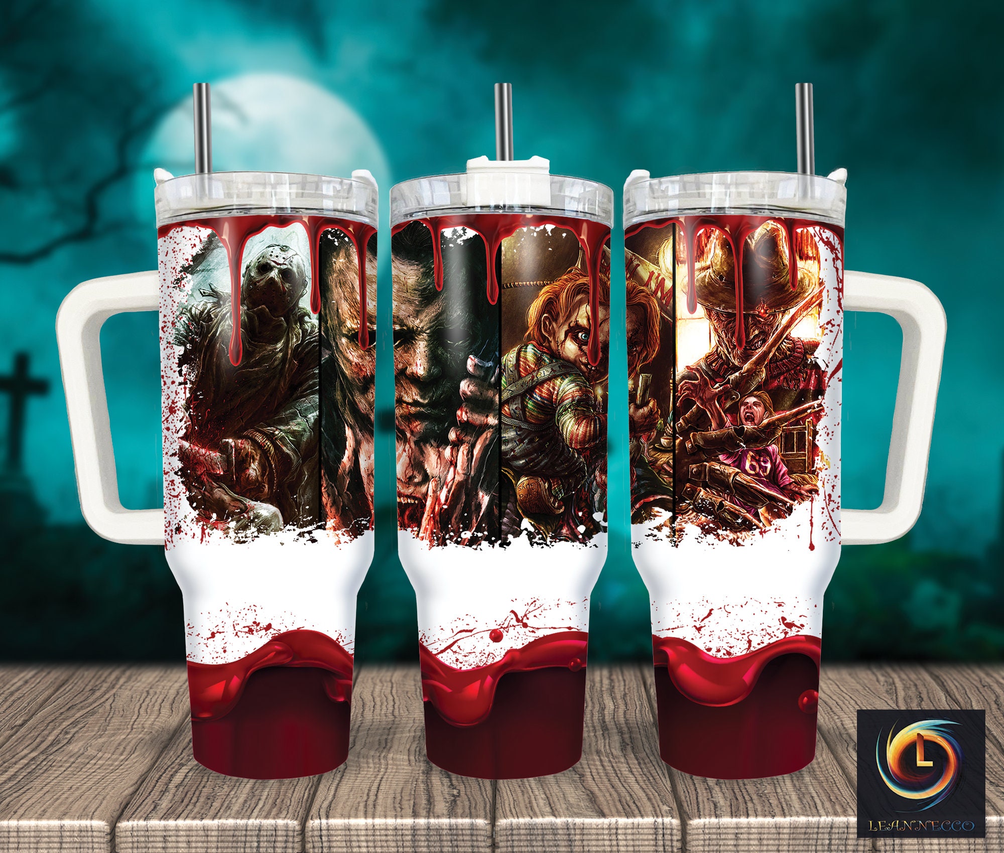 Serial Killers Horror Characters Movies Custom Stanley Cup 40 oz 30 oz Tumbler With HandleTVC2301987