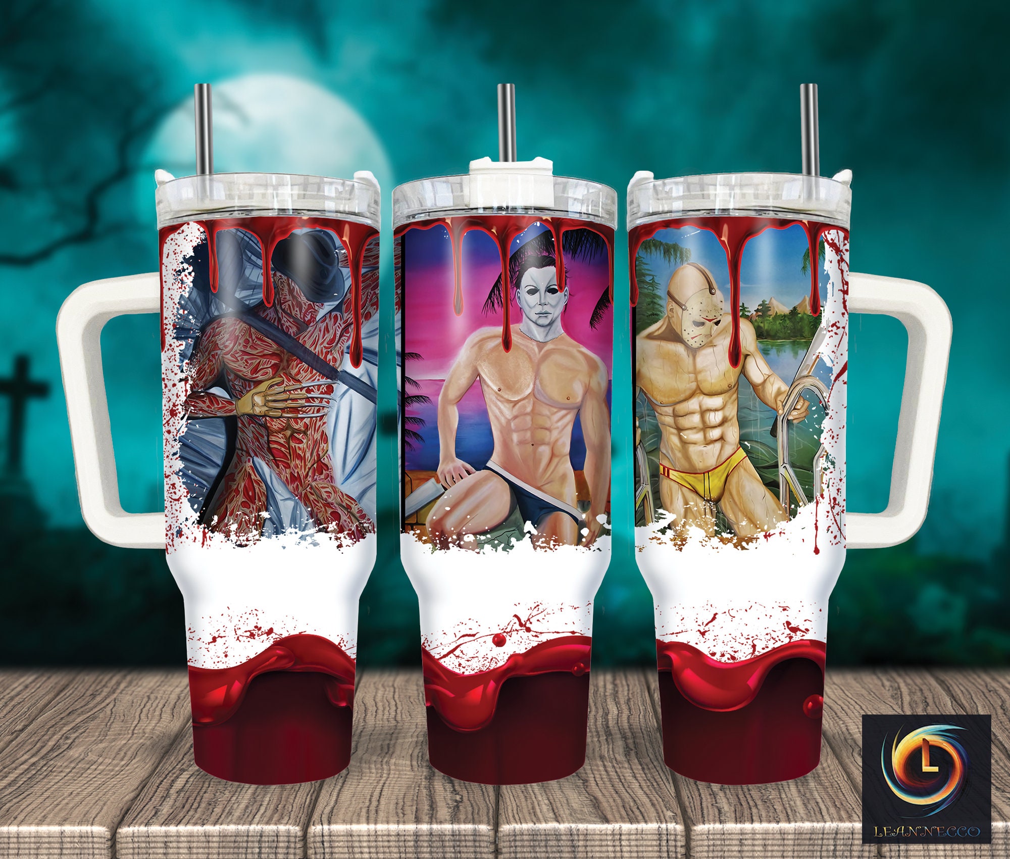 Serial Killers Horror Characters Movies Custom Stanley Cup 40 oz 30 oz Tumbler With HandleTVC2301989