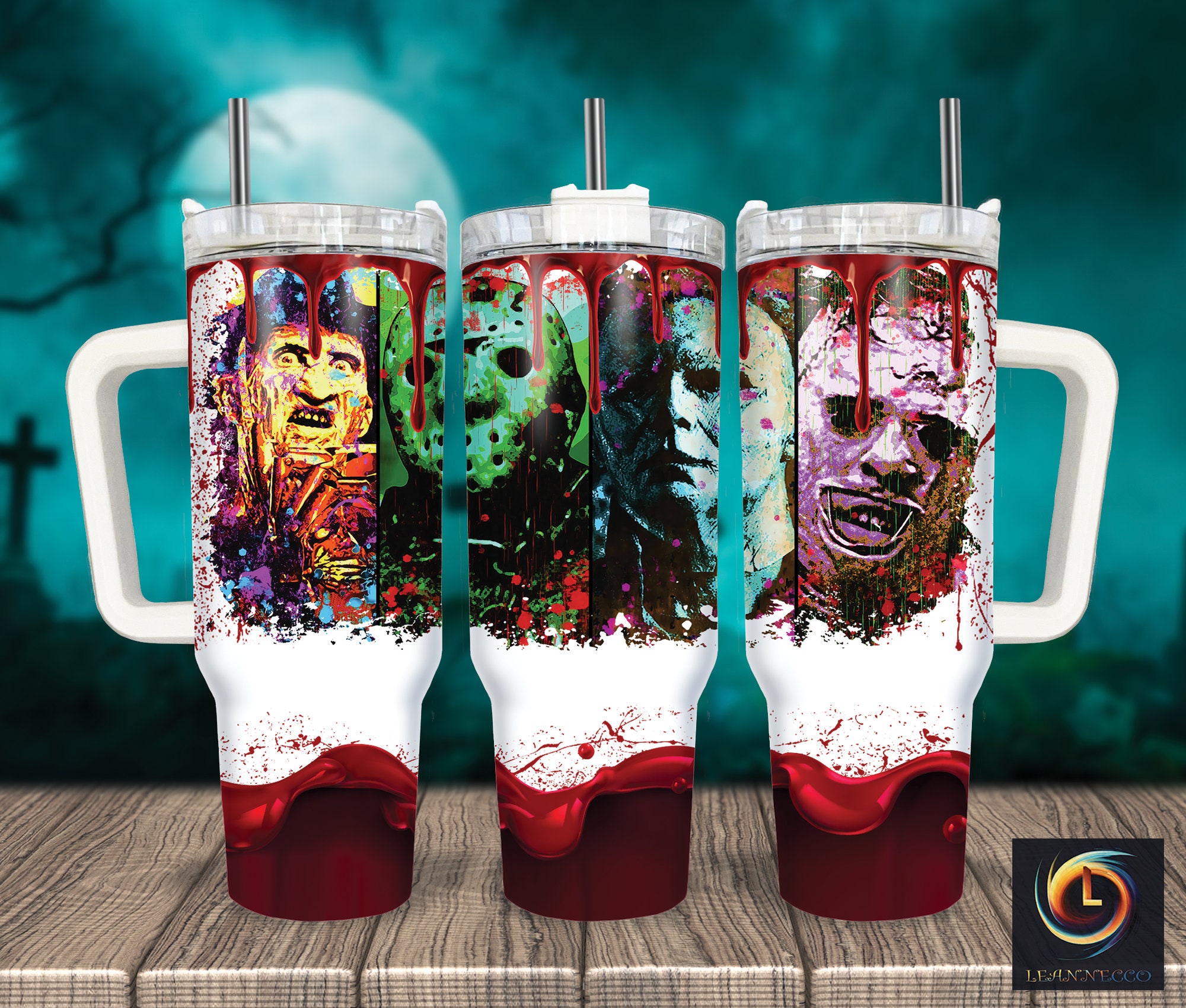 Serial Killers Horror Characters Movies Custom Stanley Cup 40 oz 30 oz Tumbler With HandleTVC2301994