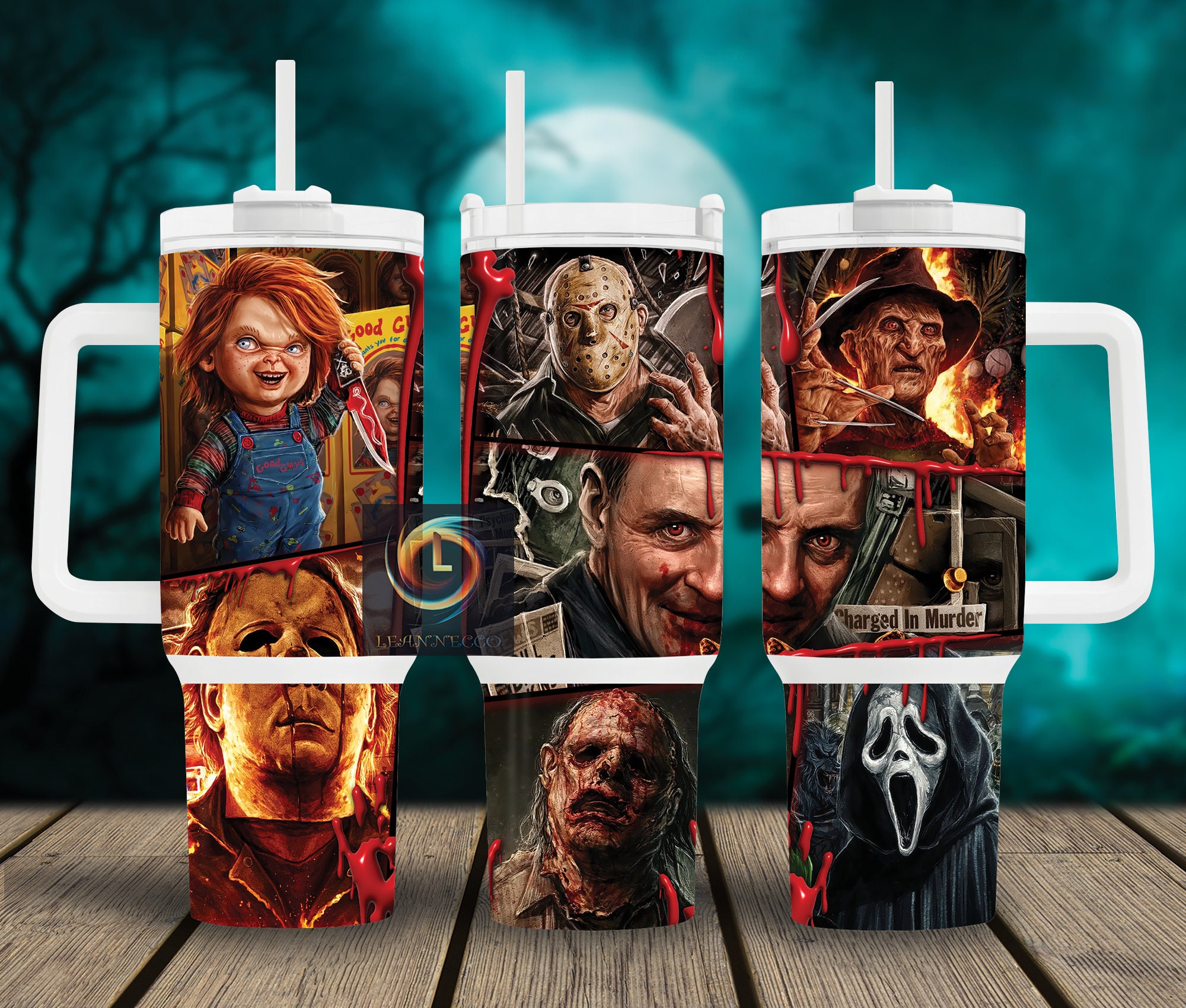 Serial Killers Horror Characters Movies Custom Stanley Cup 40 oz 30 oz Tumbler With HandleTVC2301995