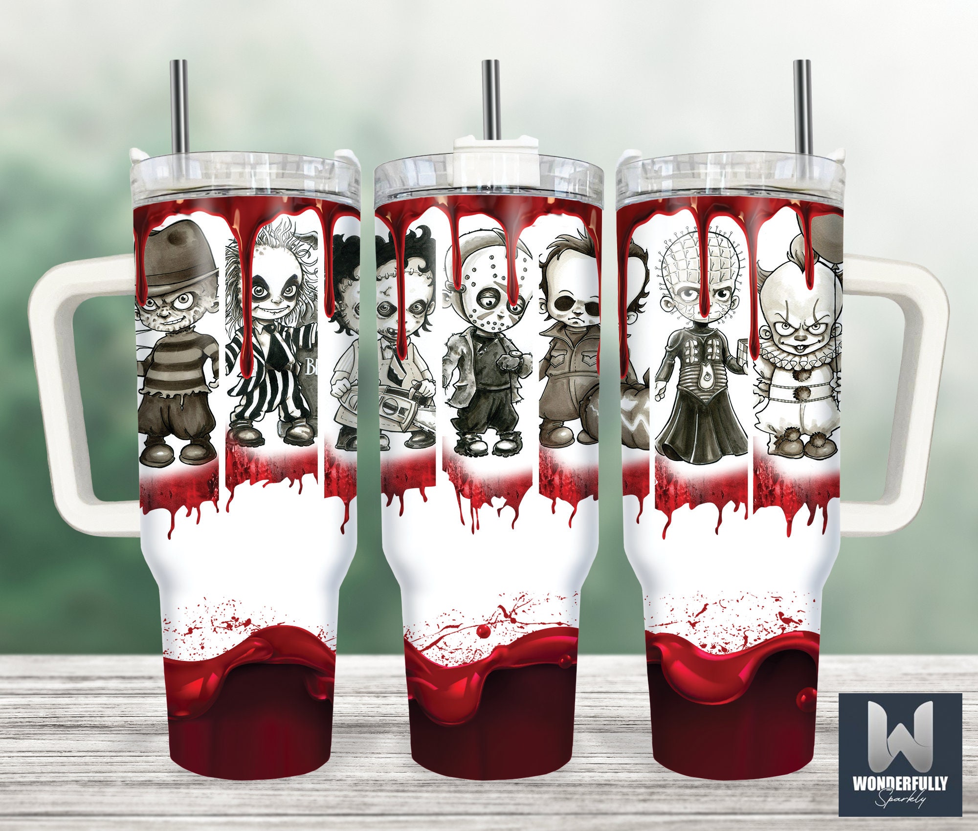 Serial Killers Horror Movies Custom Stanley Cup 40 oz 30 oz Tumbler With HandleTVC2301155