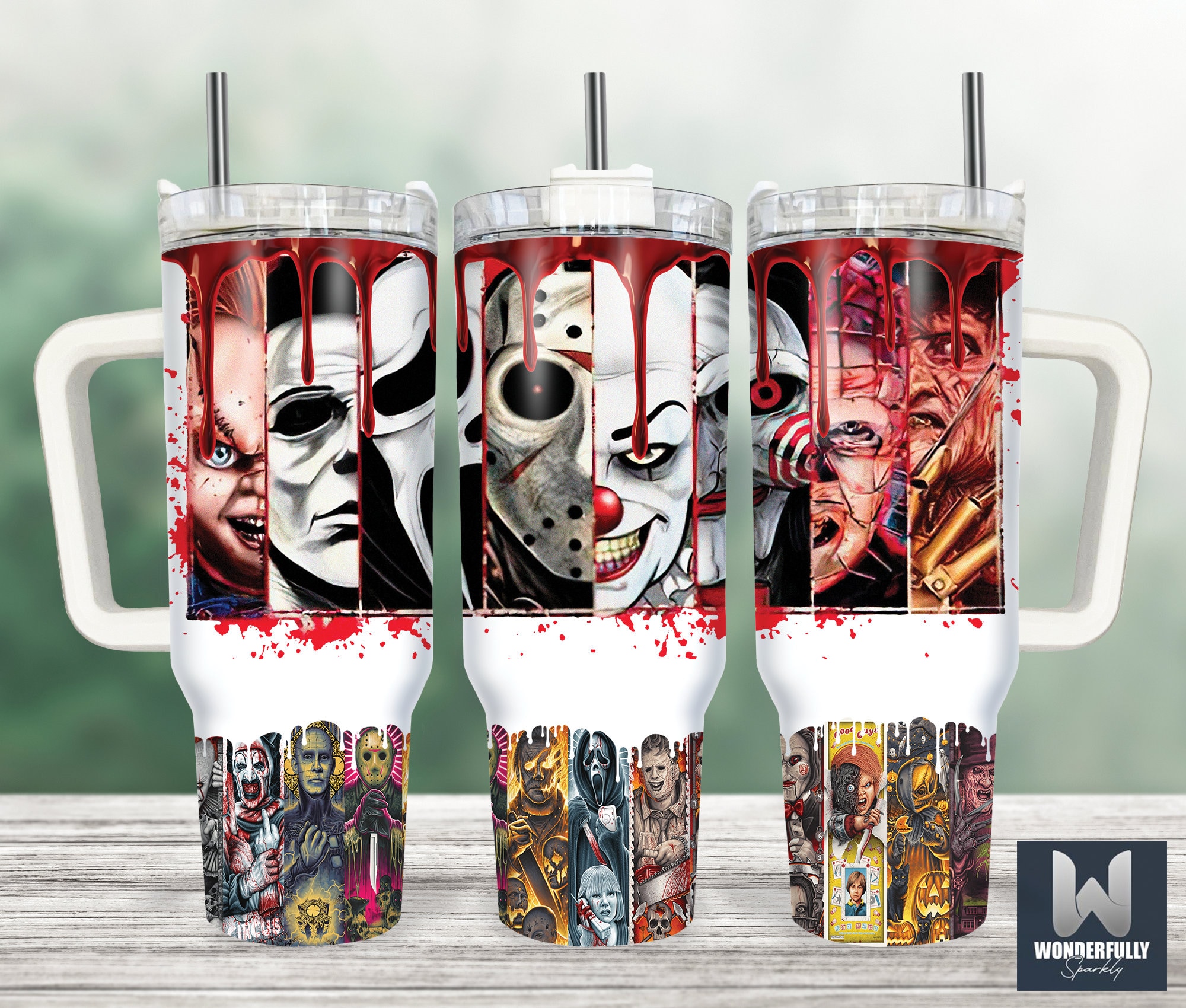 Serial Killers Horror Movies Custom Stanley Cup 40 oz 30 oz Tumbler With HandleTVC2301155