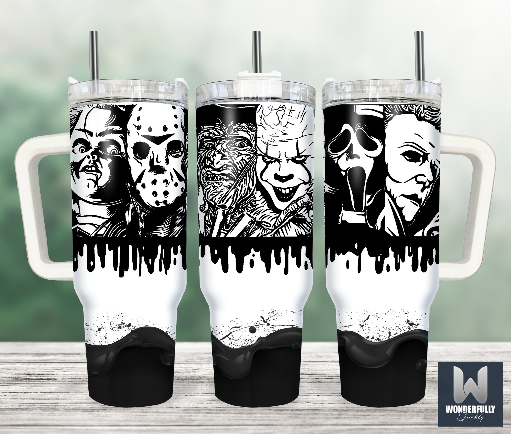 Serial Killers Horror Movies Custom Stanley Cup 40 oz 30 oz Tumbler With HandleTVC2301155
