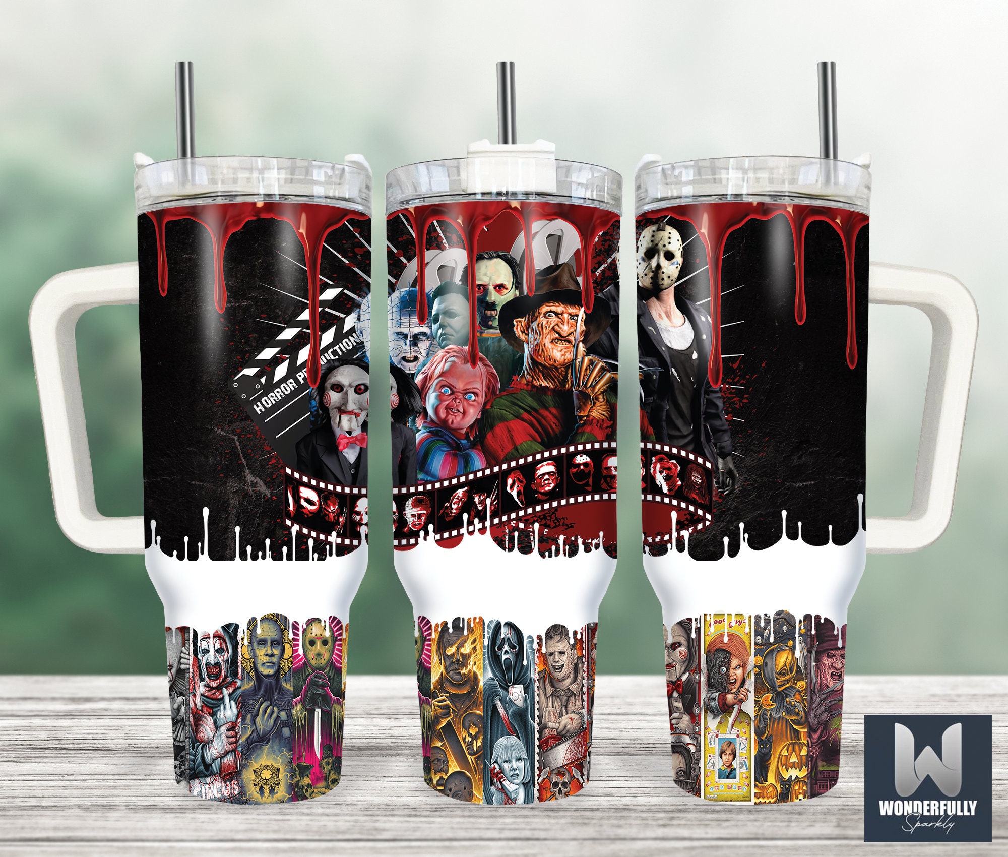 Serial Killers Horror Movies Custom Stanley Cup 40 oz 30 oz Tumbler With HandleTVC2301155