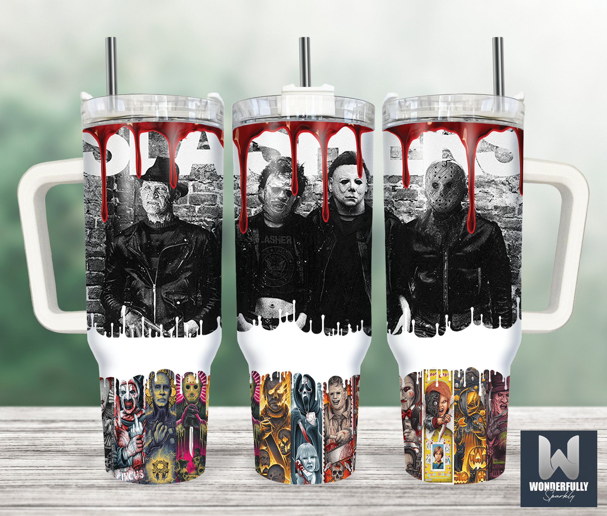 Serial Killers Horror Movies Custom Stanley Cup 40 oz 30 oz Tumbler With HandleTVC2301155