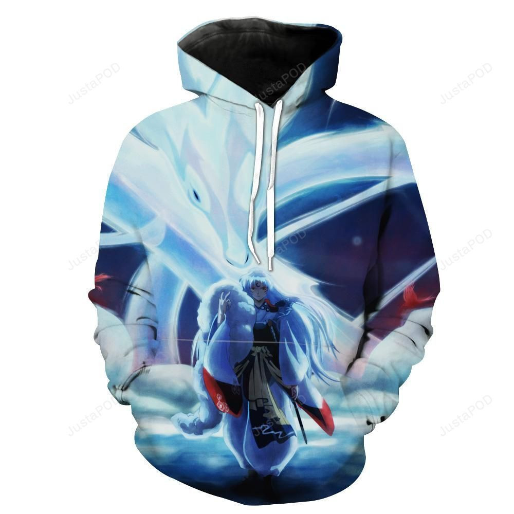 Sesshomaru 3D All Over Print Hoodie, Zip Hoodie