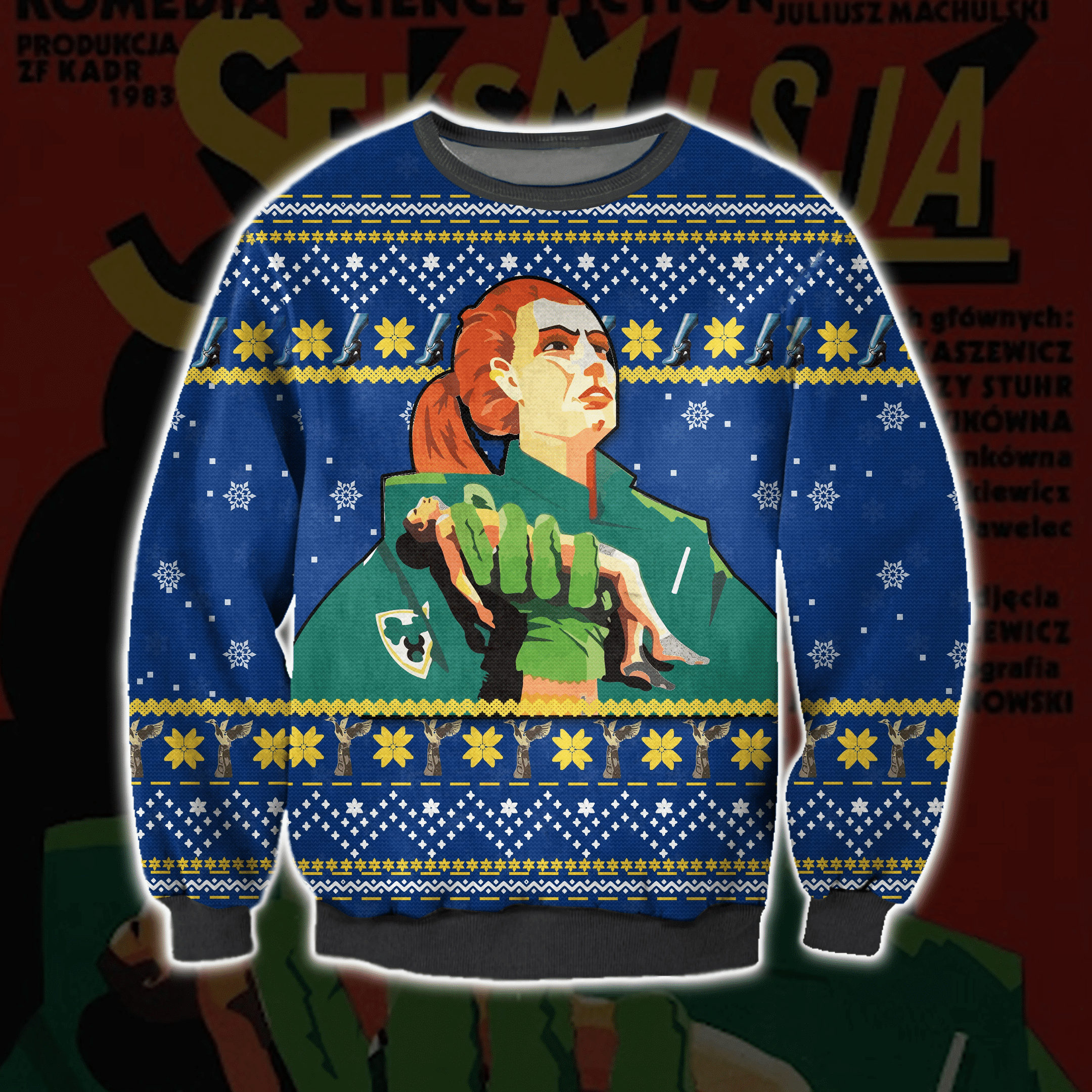 Sexmission Ugly Christmas Sweater Adult 3D Funny Matching for family