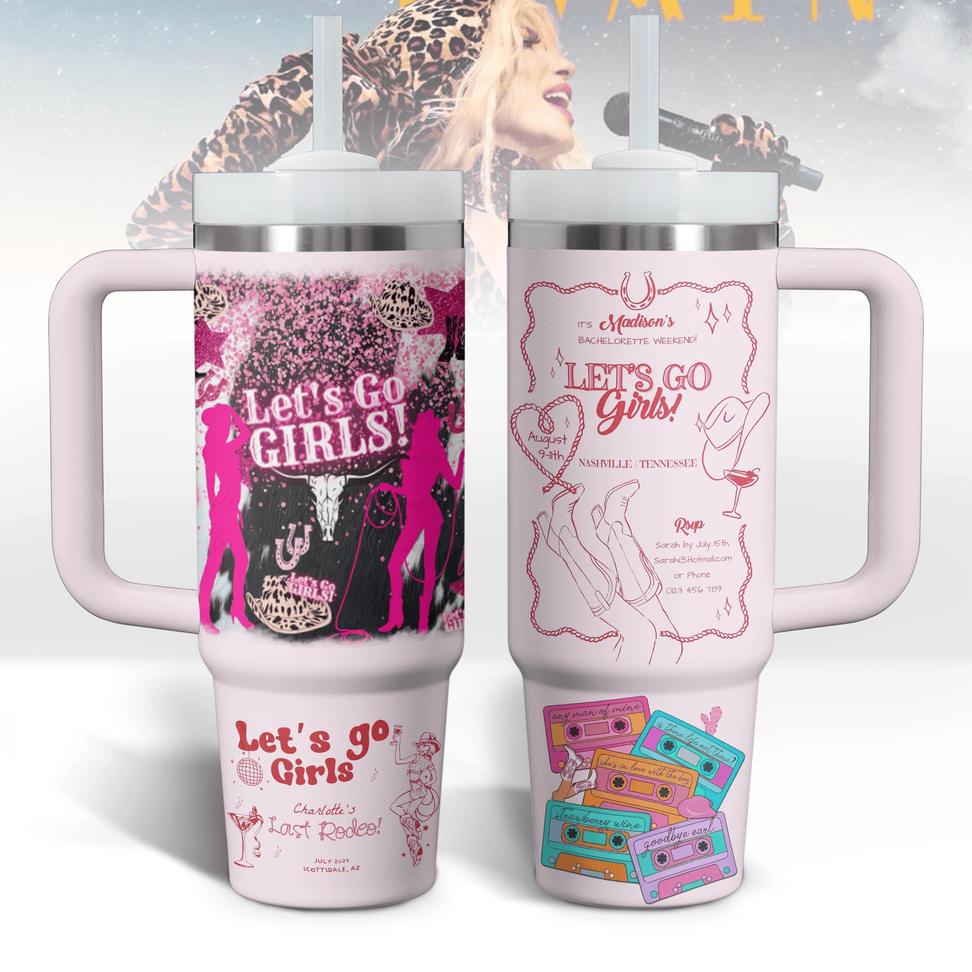 Shania Twain Music Custom Stanley Cup 40 oz 30 oz Tumbler With HandleTVC2301529