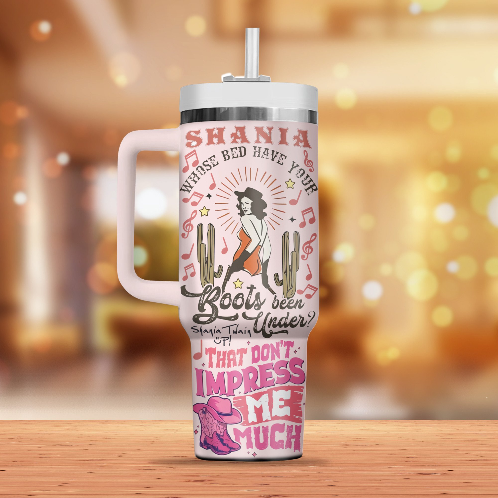 Shania Twain Music Custom Stanley Cup 40 oz 30 oz Tumbler With HandleTVC2301801 - Image 2