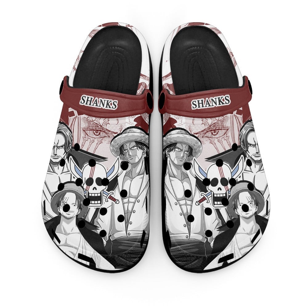 Shanks One Piece Anime Crocs Crocband Clogs Shoes Comfortable For Men Women and Kids