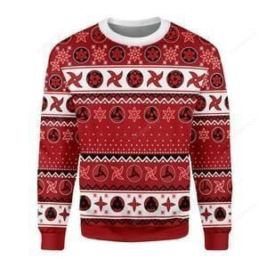 Sharingan Ugly Christmas Sweater Adult 3D Funny Matching for family