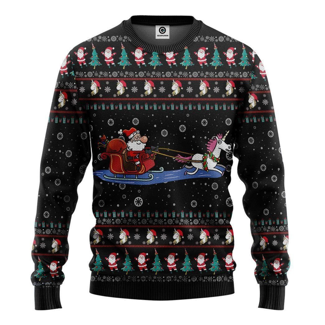 Shark Christmas Ugly Christmas Sweater Adult 3D Funny Matching for family