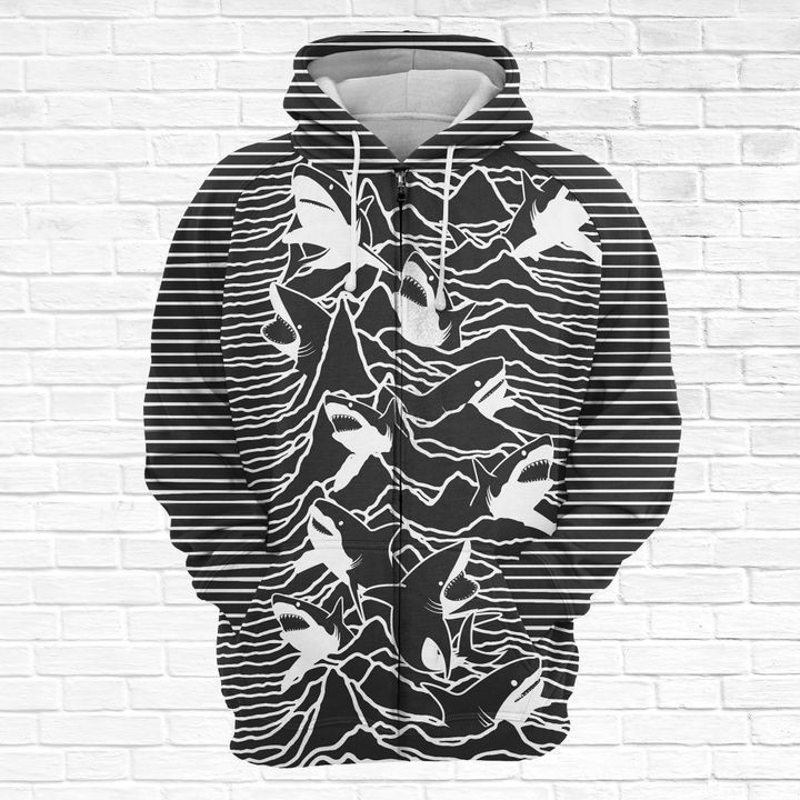 Shark Division 3D All Over Print Hoodie, Zip Hoodie