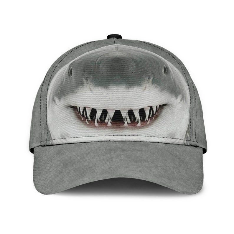 Shark Fluffy Soft Fur Gray Hat Classic Cap 3D, Human Cap 3D, Hat Classical Cap Trucker Hats Custom Hats Gifts For Men & Women