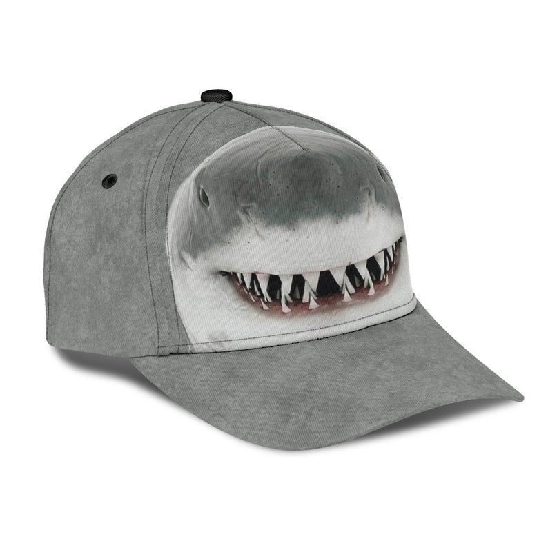 Shark Fluffy Soft Fur Gray Hat Classic Cap 3D, Human Cap 3D, Hat Classical Cap Trucker Hats Custom Hats Gifts For Men & Women