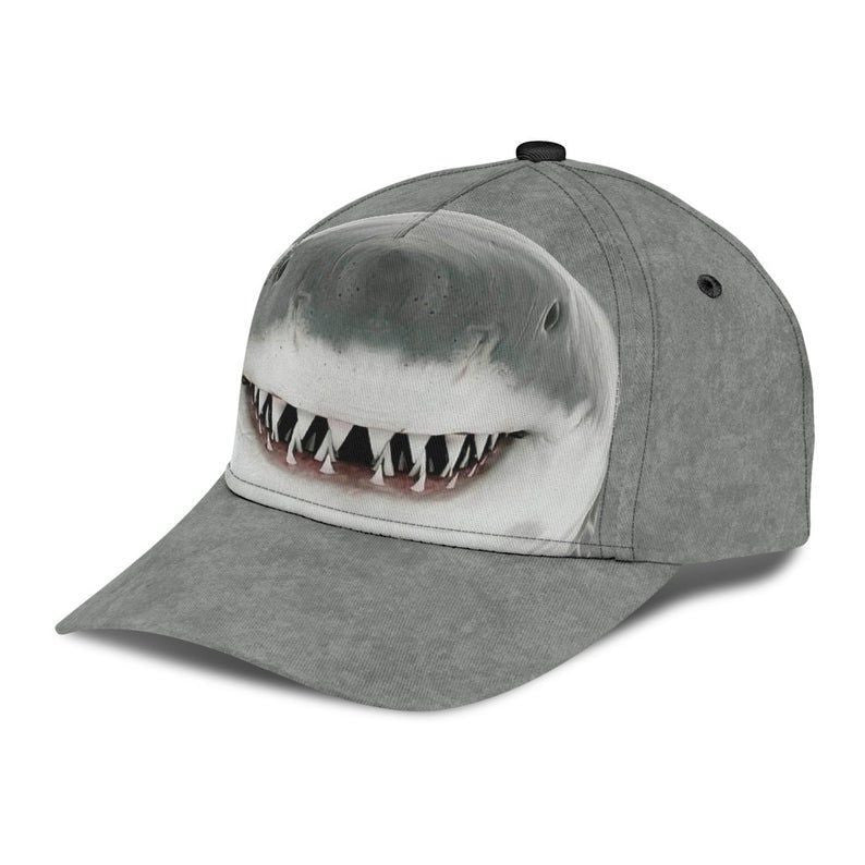 Shark Fluffy Soft Fur Gray Hat Classic Cap 3D, Human Cap 3D, Hat Classical Cap Trucker Hats Custom Hats Gifts For Men & Women