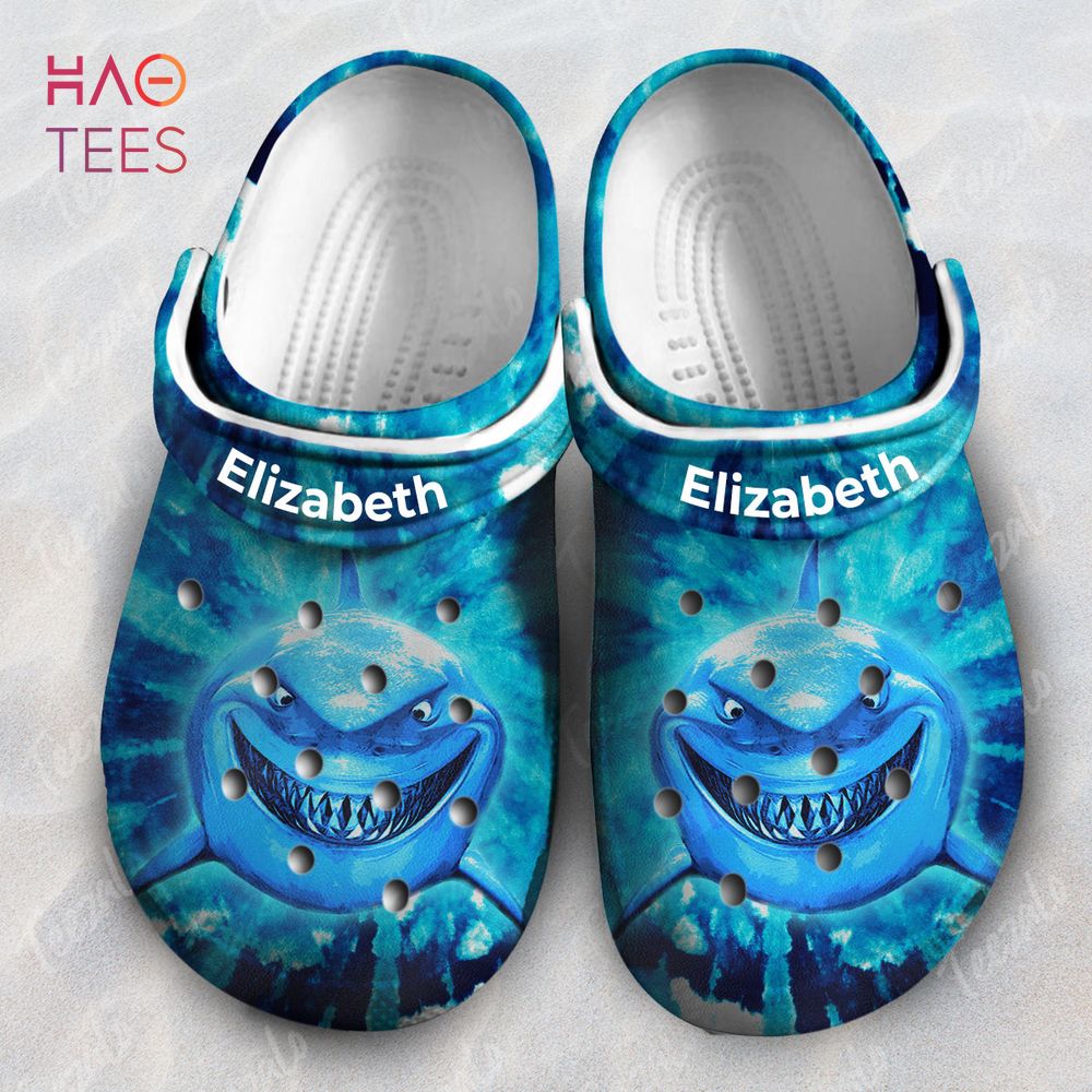 Shark Head Tie Dye Animal Crocs Crocband Clogs Shoes Comfortable For Men Women and Kids