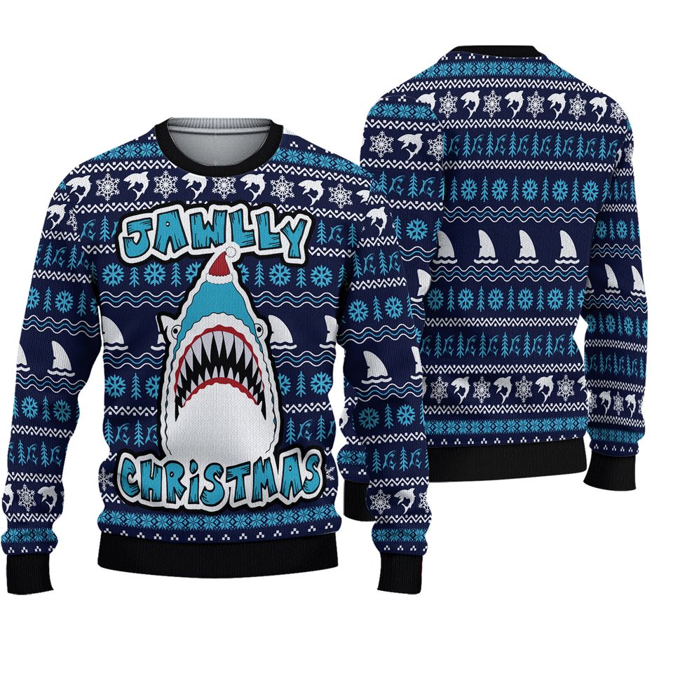Shark Jawlly Christmas Ugly Christmas Sweater