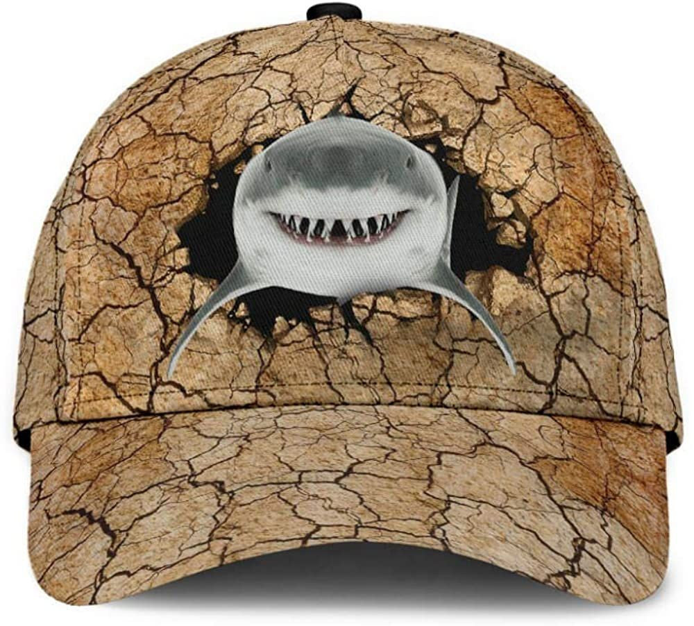 Shark Land Simple and Beautiful 3D Printed Unisex Hat Classic Caps Baseball Caps Trucker Hats Custom Hats Gifts For Men & Women