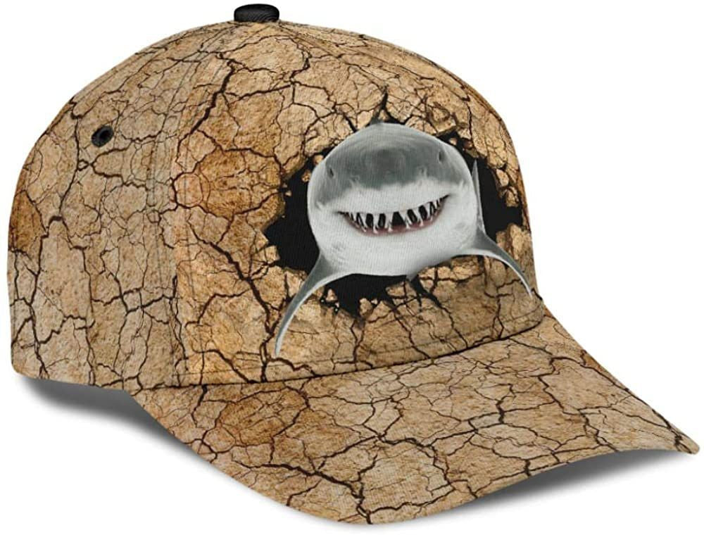 Shark Land Simple and Beautiful 3D Printed Unisex Hat Classic Caps Baseball Caps Trucker Hats Custom Hats Gifts For Men & Women