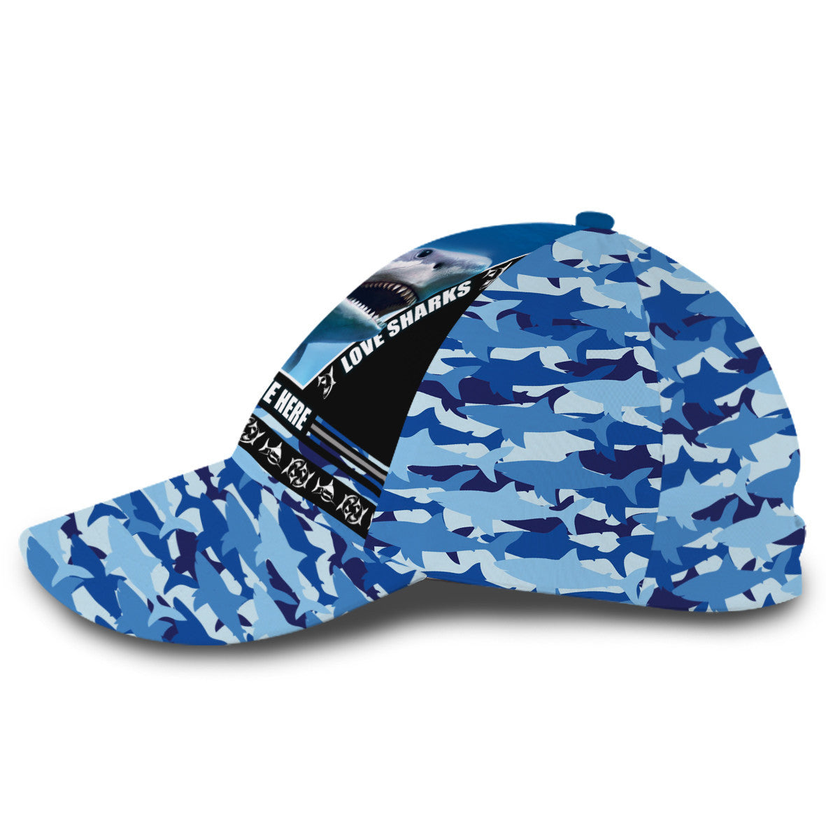 Shark Ocean Hat Classic Cap (Customized) Trucker Hats Custom Hats Gifts For Men & Women