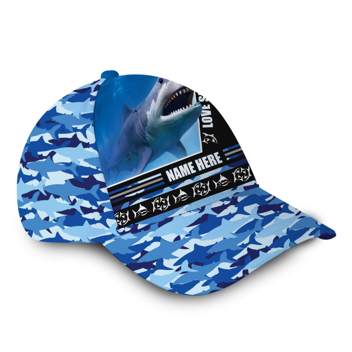 Shark Ocean Hat Classic Cap (Customized) Trucker Hats Custom Hats Gifts For Men & Women