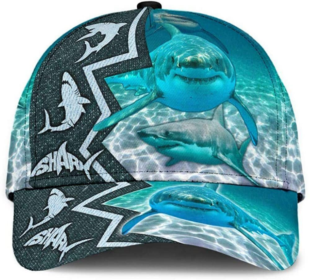 Shark Undersea Unknown 3D Printed Unisex Hat Classic Caps Baseball Caps Trucker Hats Custom Hats Gifts For Men & Women