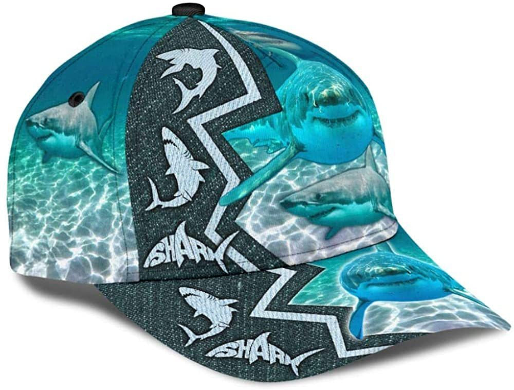 Shark Undersea Unknown 3D Printed Unisex Hat Classic Caps Baseball Caps Trucker Hats Custom Hats Gifts For Men & Women