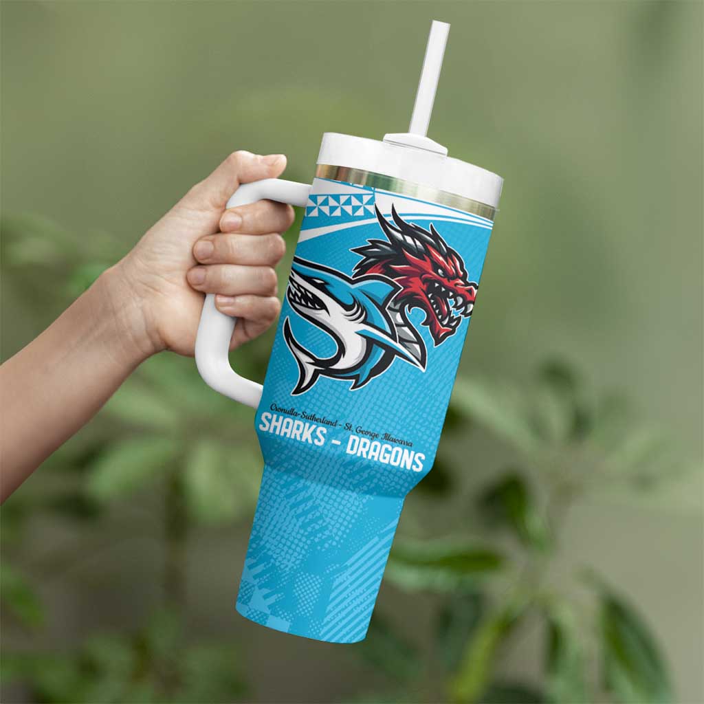 Sharks-Dragons Rugby With Sporty Style Custom Stanley Cup 40 oz 30 oz Tumbler With HandleTVC2301328 - Image 4