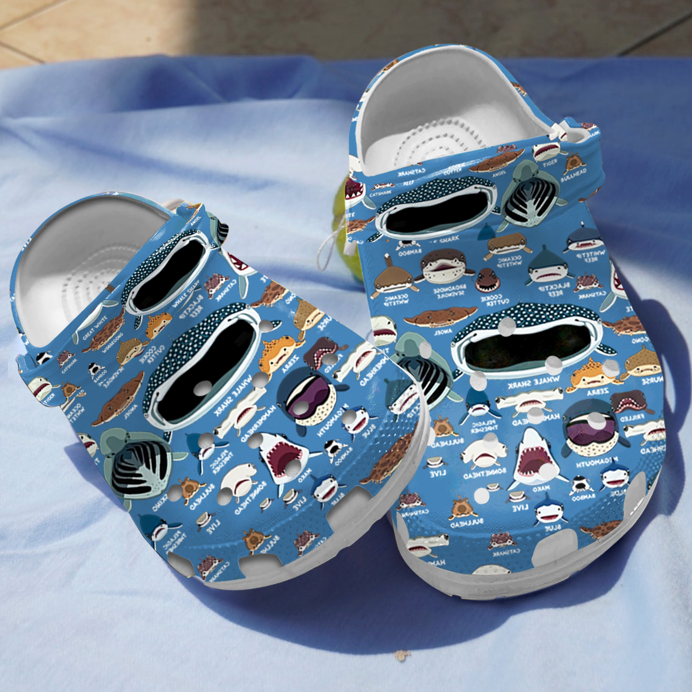 Sharks Of The World Crocs Crocband Clogs Shoes Comfortable For Men Women and Kids