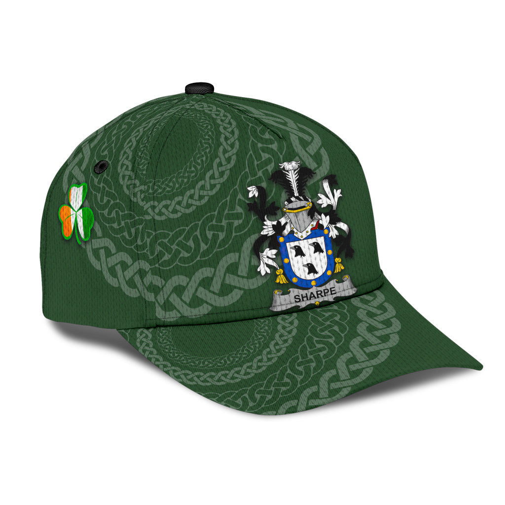 Sharpe Coat Of Arms - Irish Family Crest St Patrick's Day Hat Classic Cap Trucker Hats Custom Hats Gifts For Men & Women