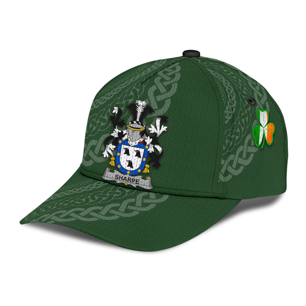 Sharpe Coat Of Arms - Irish Family Crest St Patrick's Day Hat Classic Cap Trucker Hats Custom Hats Gifts For Men & Women