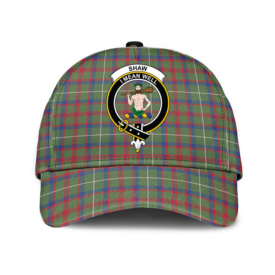 Shaw Green Modern Tartan Baseball Cap, Tartan Plaid Cap with Family Crest K23 Trucker Hats Custom Hats Gifts For Men & Women
