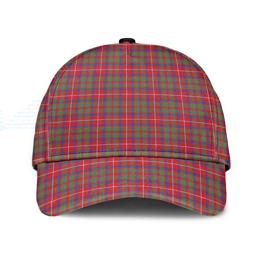 Shaw Red Modern Tartan Baseball Cap K23 Trucker Hats Custom Hats Gifts For Men & Women