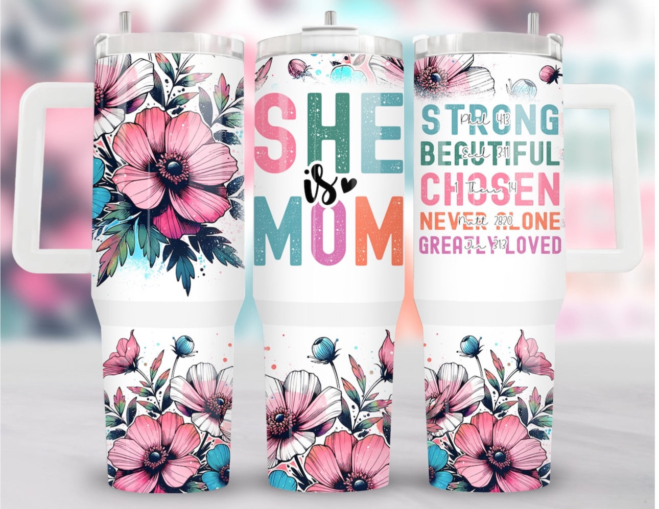 She Is Mom Custom Stanley Cup 40 oz 30 oz Tumbler With HandleTVC2301759