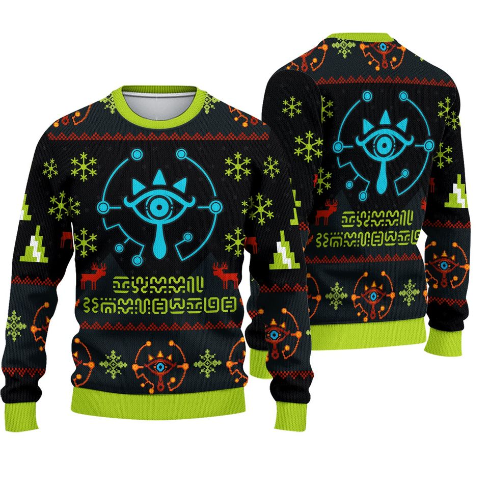 Sheikah Legend of Zelda Christmas Ugly 3D Sweater