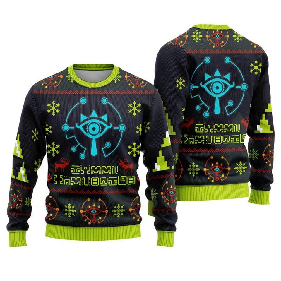 Sheikah Legend Of Zelda Ugly Christmas Sweater