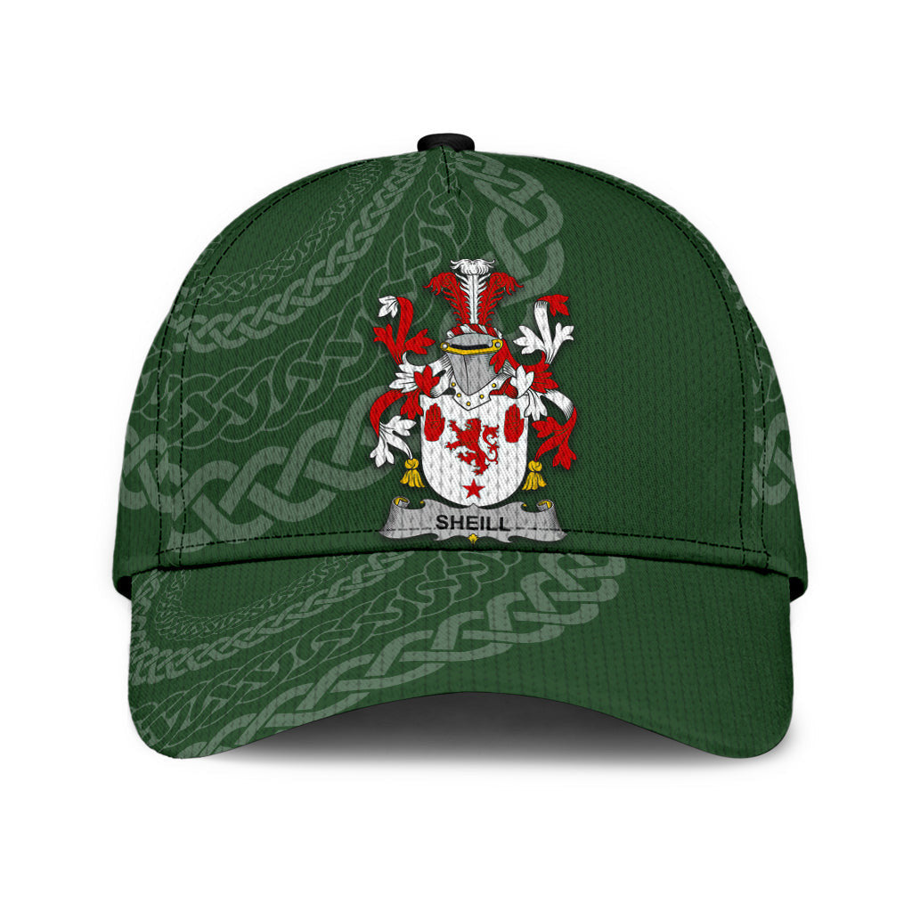 Sheill Coat Of Arms - Irish Family Crest St Patrick's Day Hat Classic Cap Trucker Hats Custom Hats Gifts For Men & Women