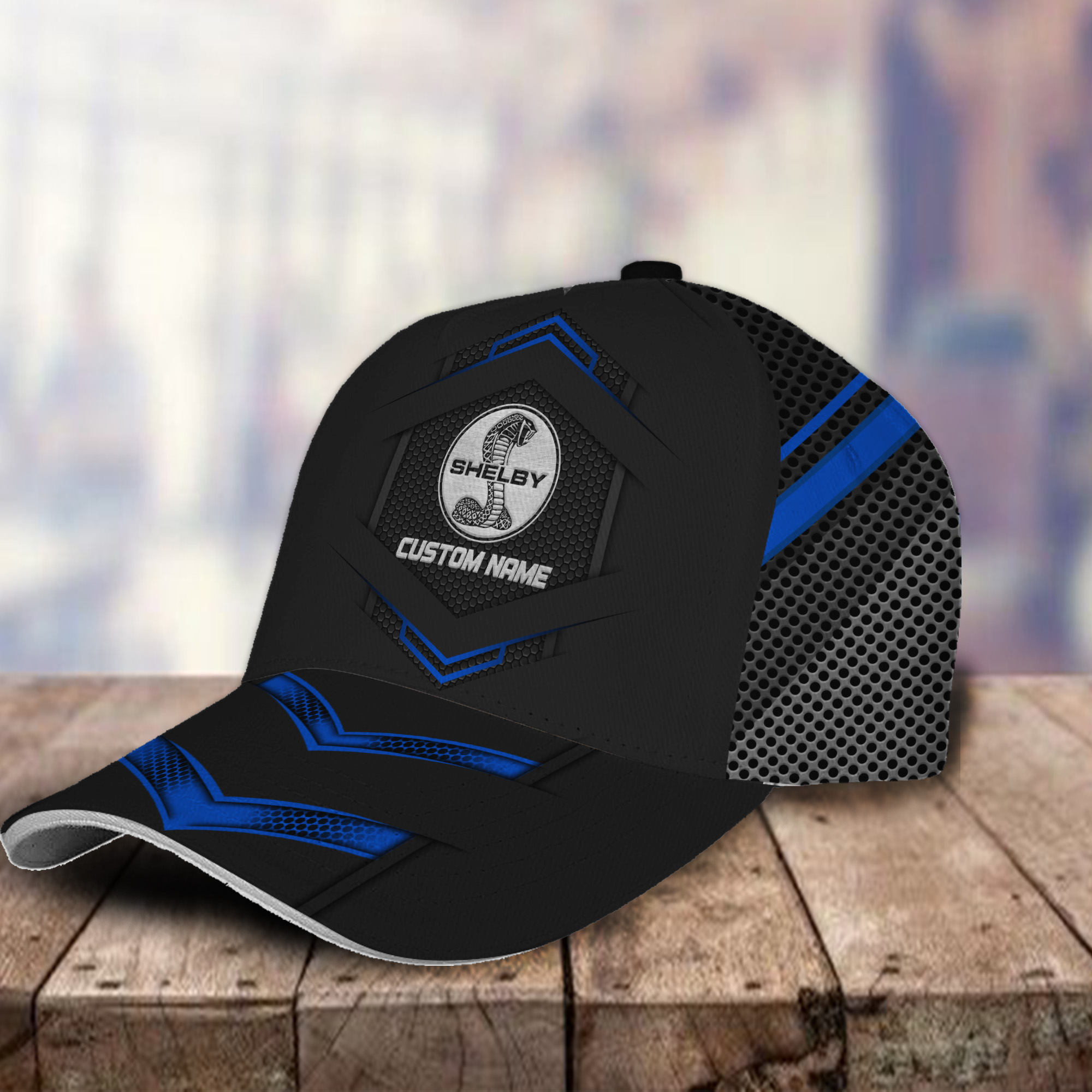 Shelby Cobra 3D Classic Cap Logo Personalized Name Trucker Hats Custom Hats Gifts For Men & Women