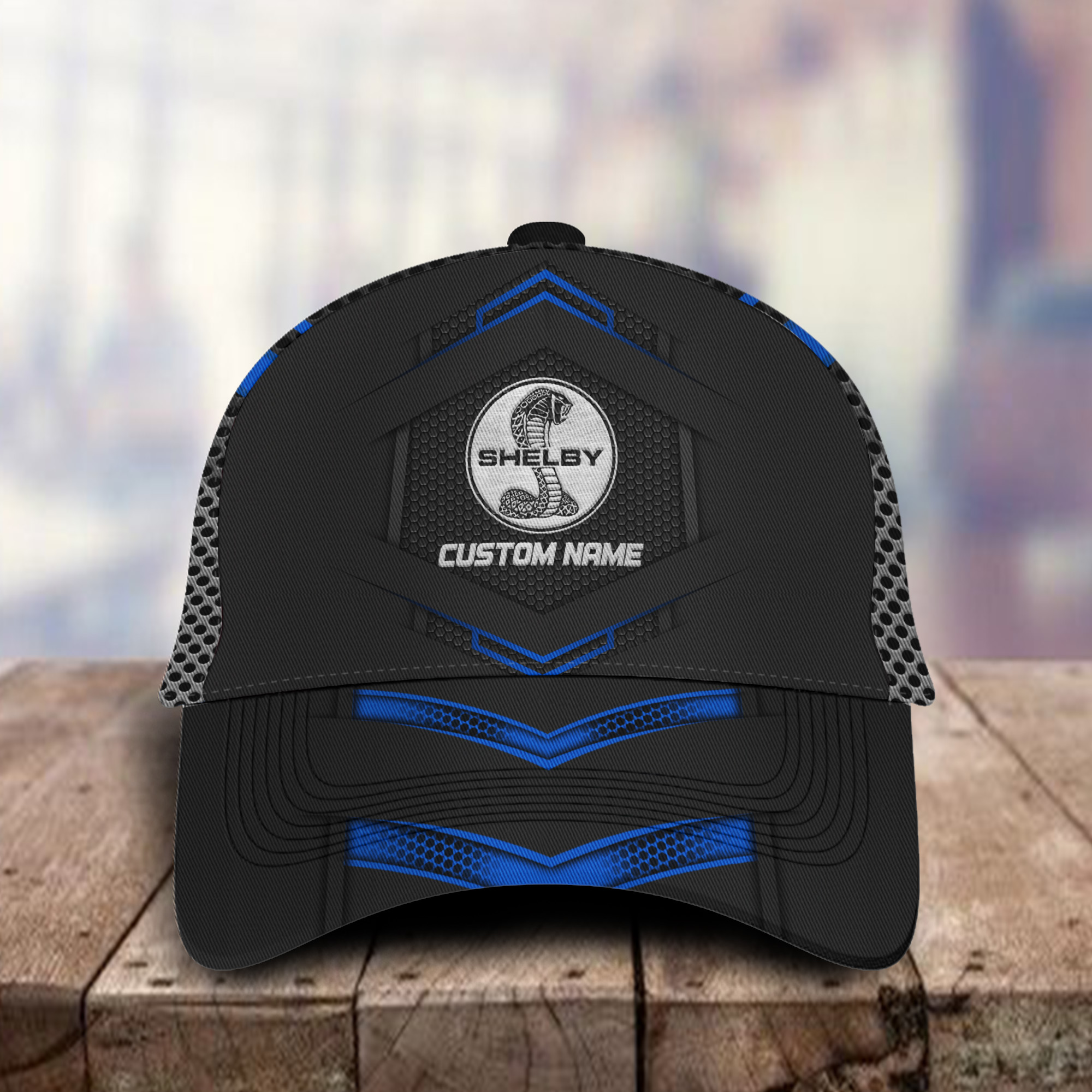 Shelby Cobra 3D Classic Cap Logo Personalized Name Trucker Hats Custom Hats Gifts For Men & Women