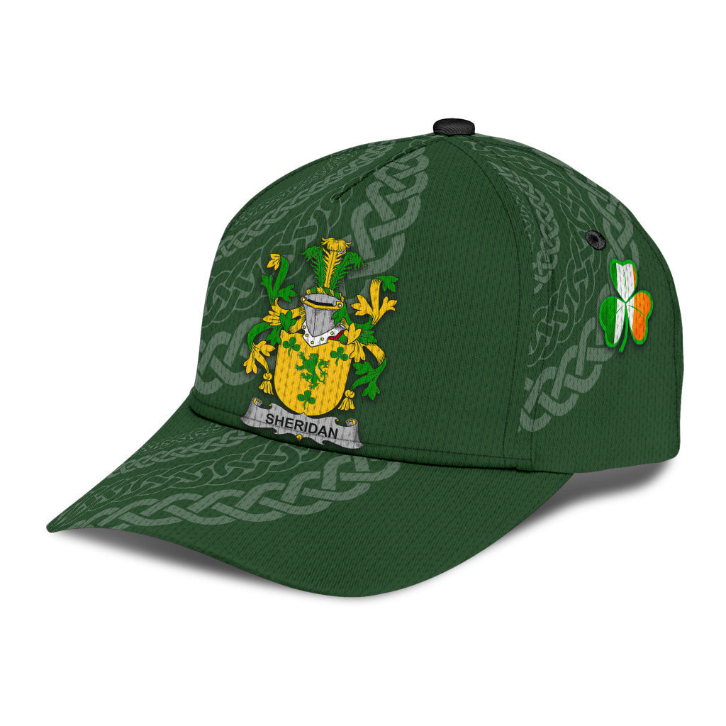 Sheridan Coat Of Arms - Irish Family Crest St Patrick's Day Hat Classic Cap Trucker Hats Custom Hats Gifts For Men & Women
