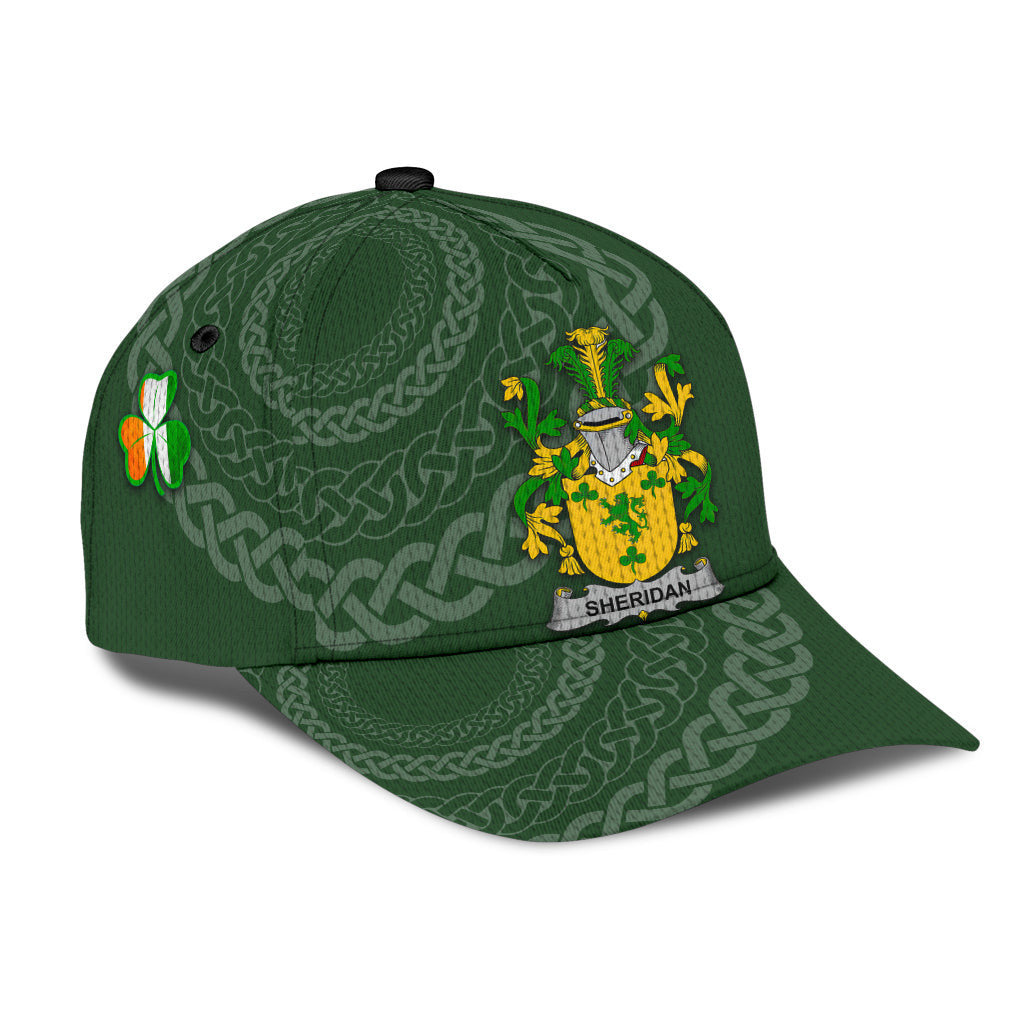 Sheridan Coat Of Arms - Irish Family Crest St Patrick's Day Hat Classic Cap Trucker Hats Custom Hats Gifts For Men & Women