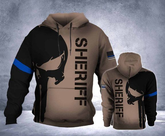 Sheriff 3D All Over Print Hoodie, Zip Hoodie