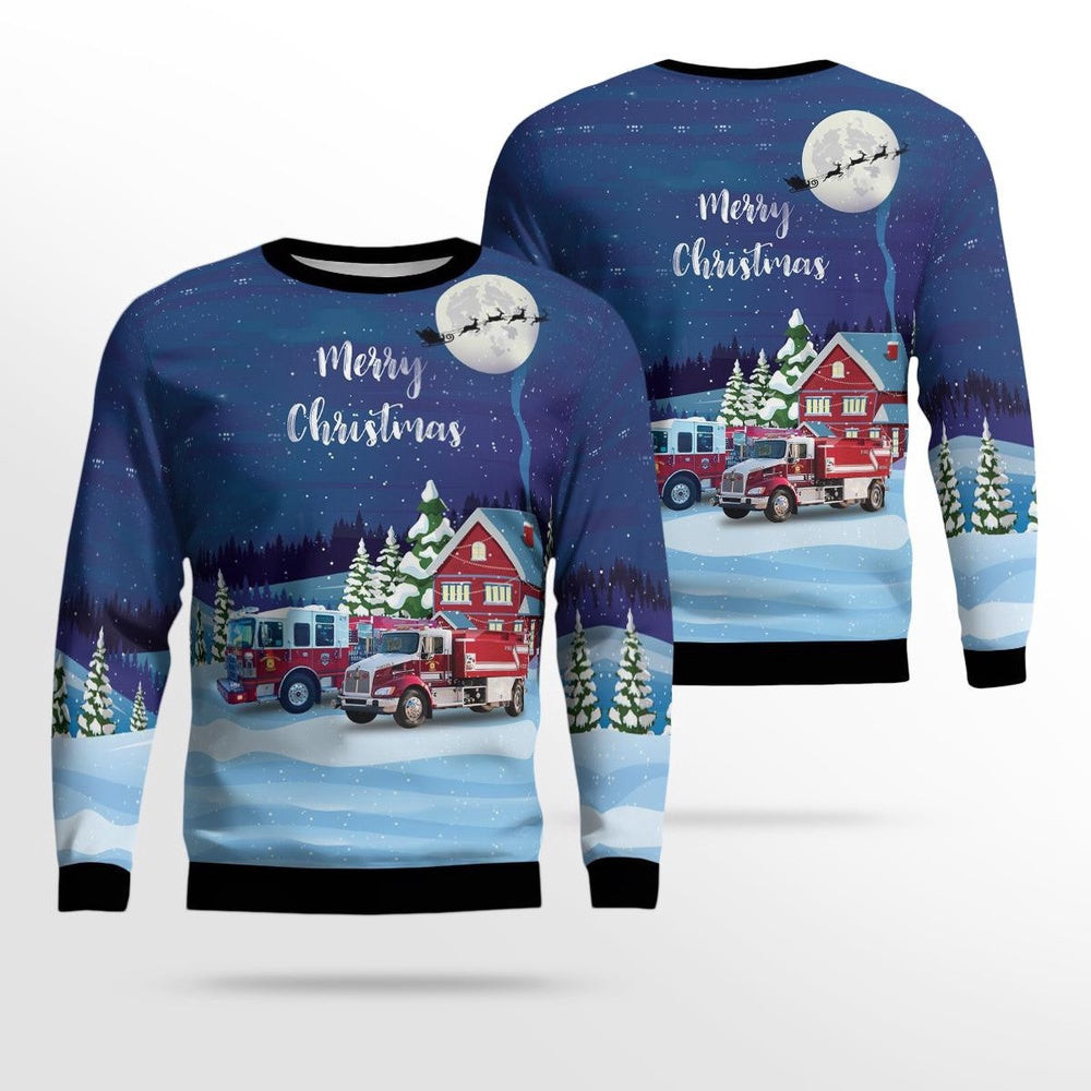 Sherrills Ford North Carolina Sherrills Ford Terrell Fire and Rescue Christmas Ugly Sweater Unisex Christmas Gift