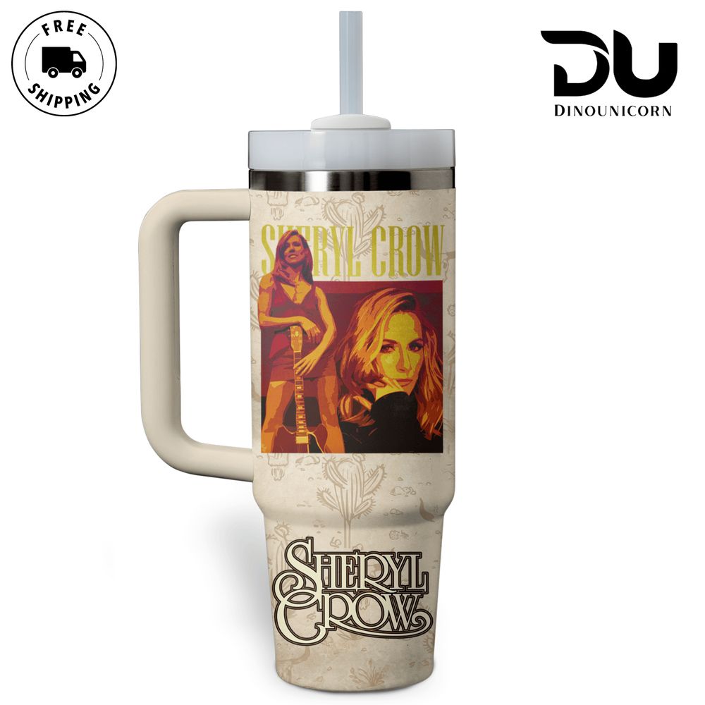 Sheryl Crow Music Custom Stanley Cup 40 oz 30 oz Tumbler With HandleTVC2301708 - Image 4