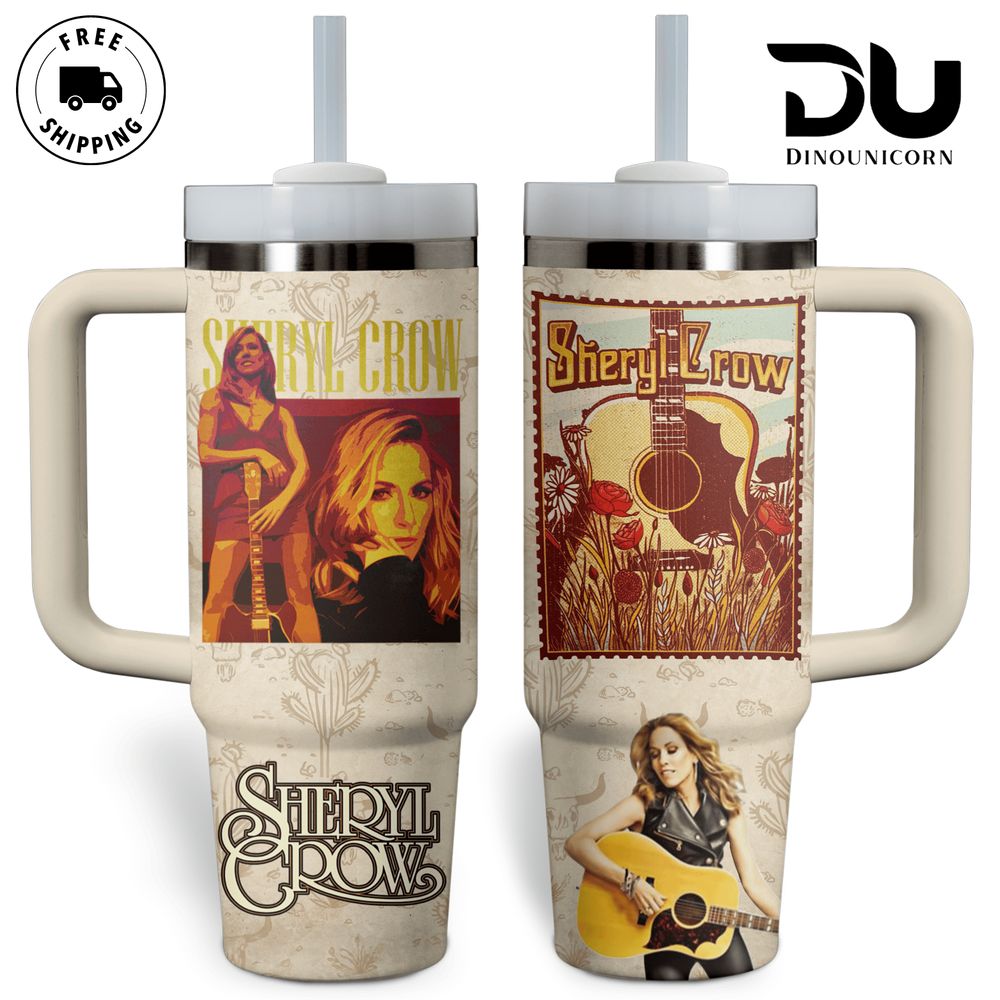 Sheryl Crow Music Custom Stanley Cup 40 oz 30 oz Tumbler With HandleTVC2301708 - Image 2