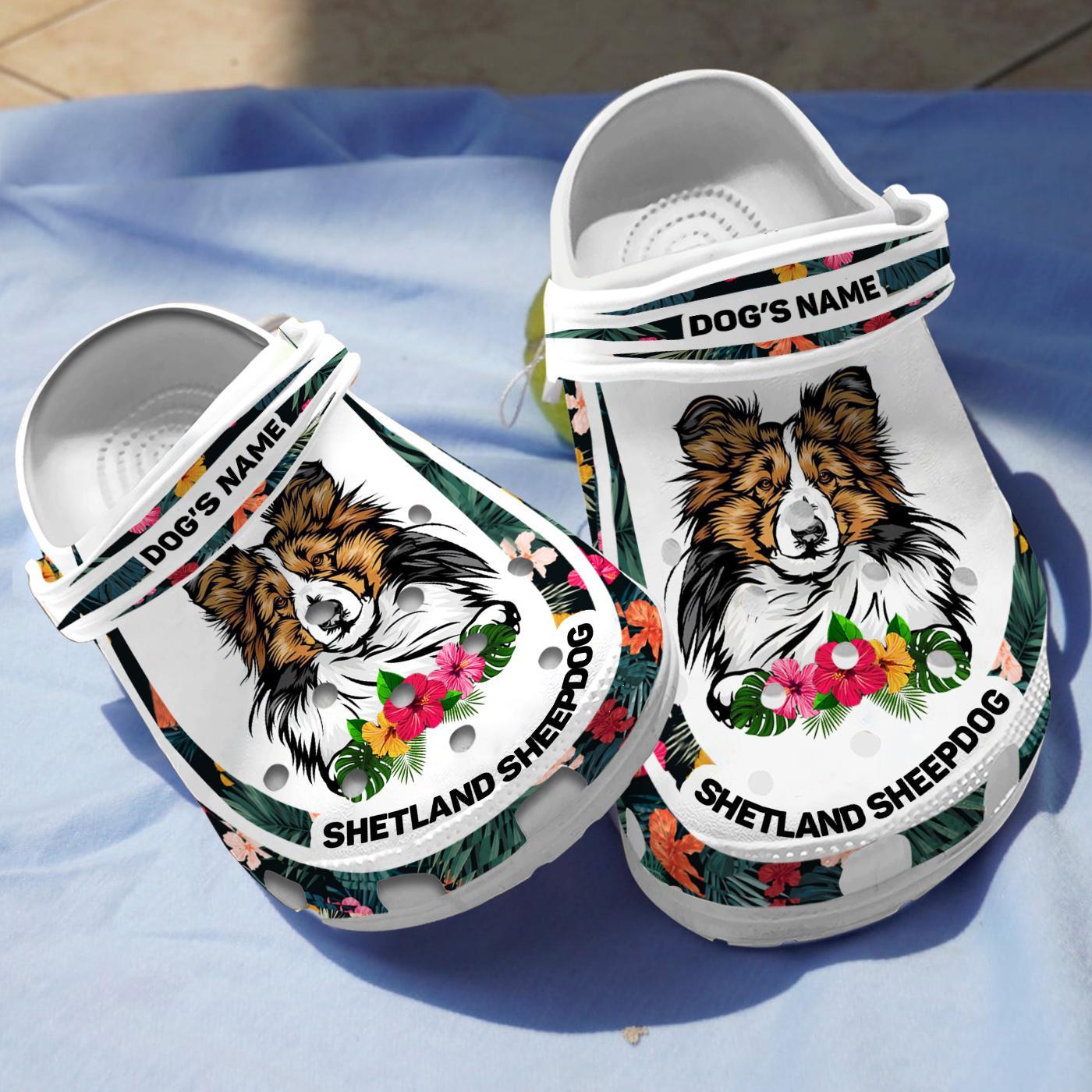 Shetland Sheepdog Crocs Crocband Clogs Shoes Comfortable For Men Women and Kids